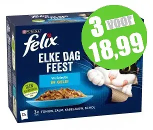 Beperkt Aanbod Felix Elke Dag Feest Vis 12x85 gram